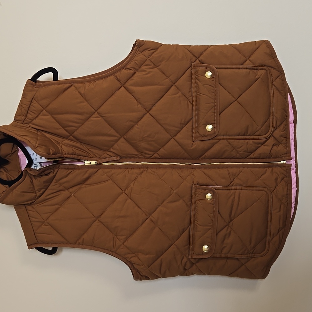J. Crew Quilted Brown Women's Vest